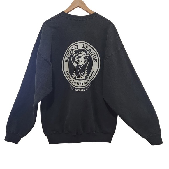 NY Black Yankees Negro League 90% Cotton Sweatshirt Made IN USA VTG Men's XXL - Picture 2 of 7